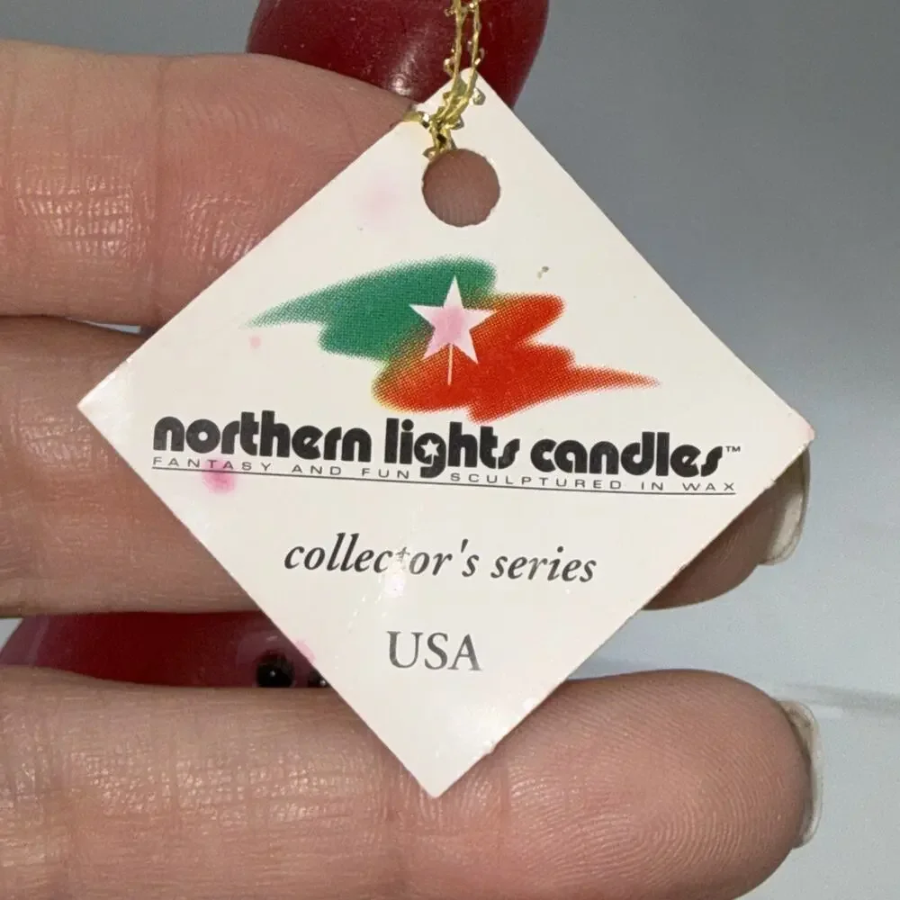 Vintage Santa Candle By Northern Lights Handmade Santa Wreath